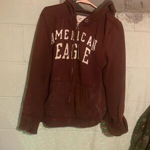 American Eagle Brown-Ish Red Hoodie